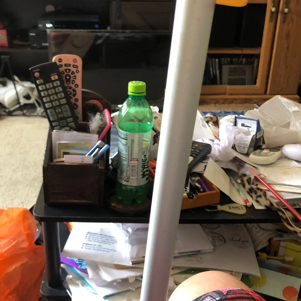 Orange Handheld Floor Squeegee